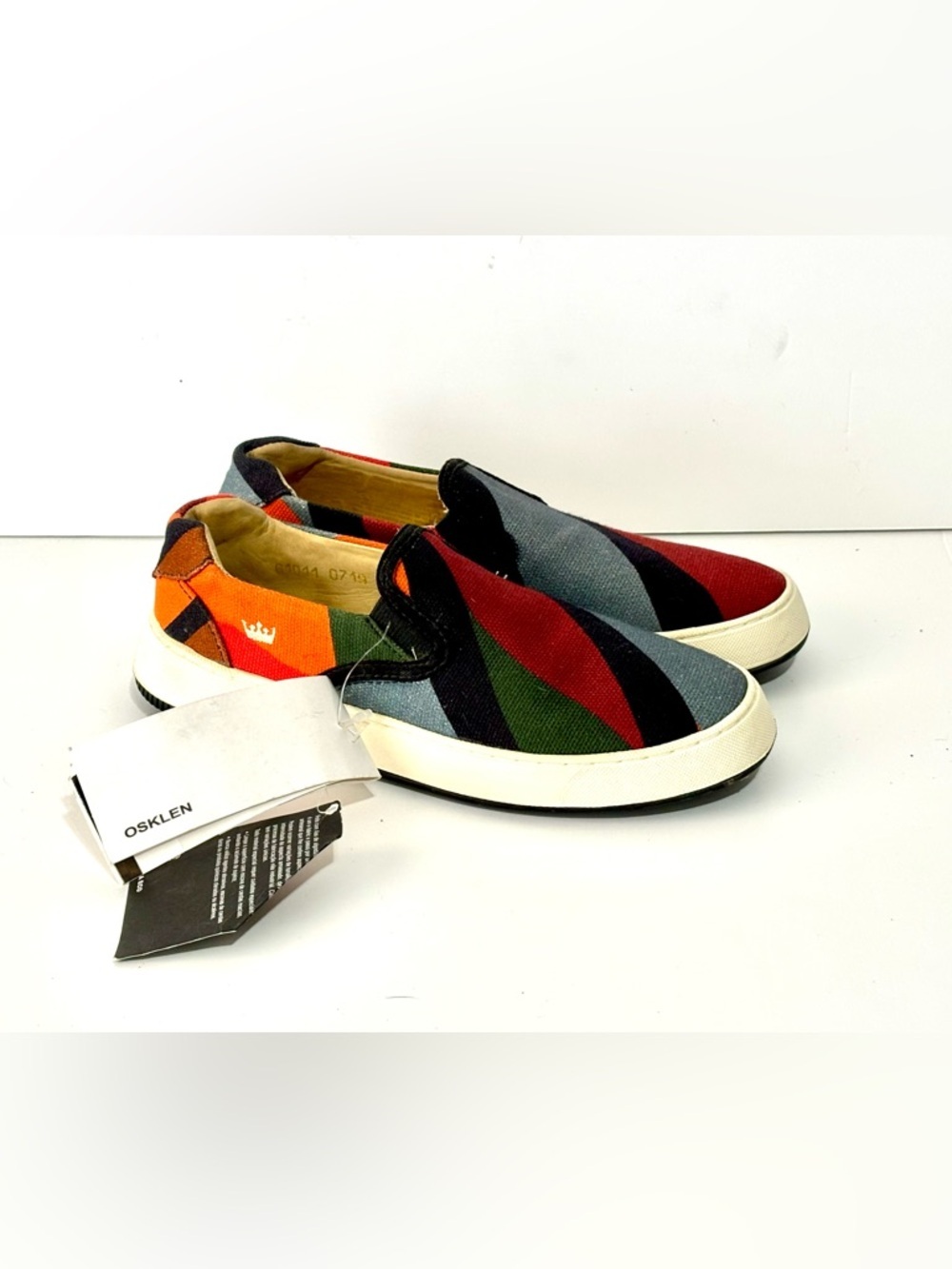 NWT Osklen Color Block Slip Canvas Sneakers Size 35 (5)